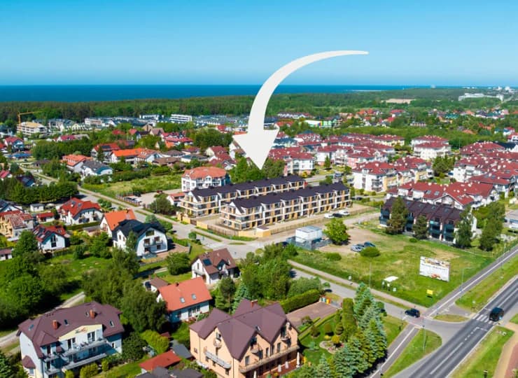 Apartamenty znajdują się zaledwie kwadrans spacerem od plaży