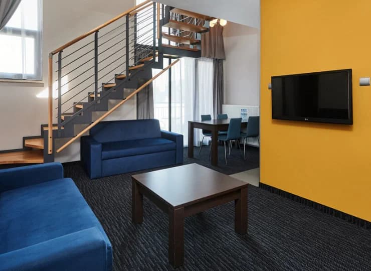 Oraz dwupoziomowe apartamenty