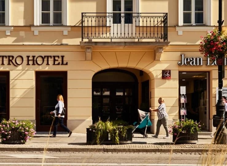 To hotel w dawnej kamienicy Dorfnerów, odbudowanej po wojnie