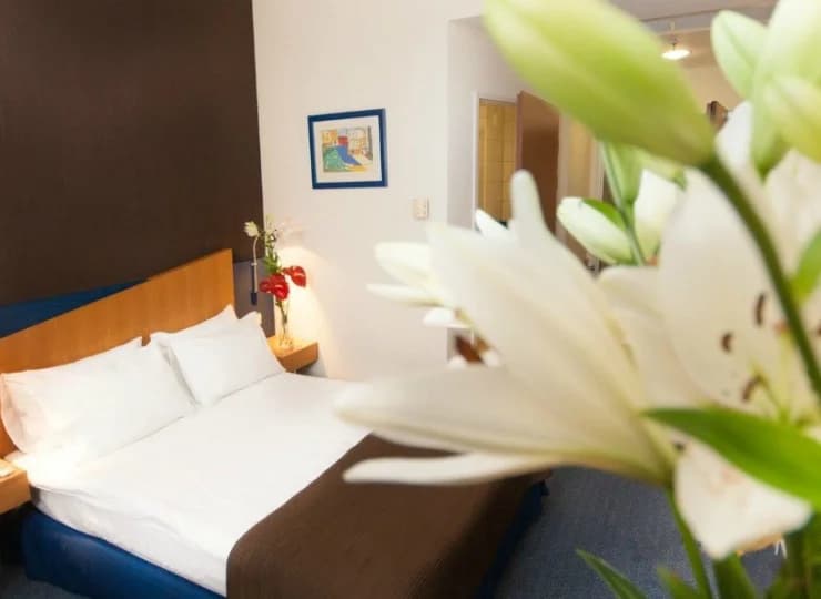 Każdy pokój jest wyposażony w klimatyzację, minibar, czajnik, sejf, TV SAT, WiFi