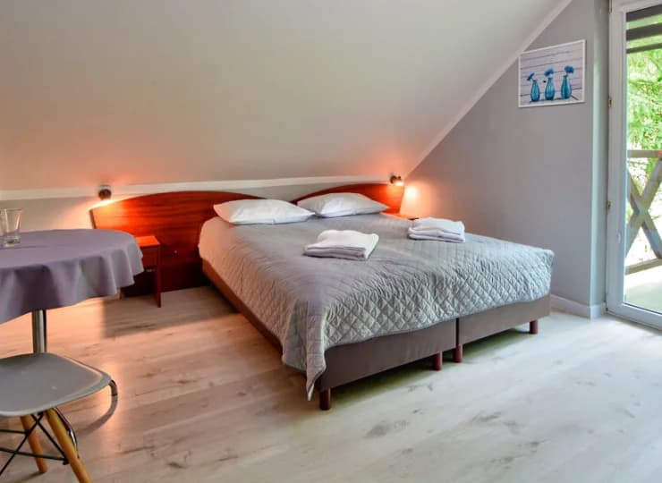 Niektóre pokoje mają własny balkon