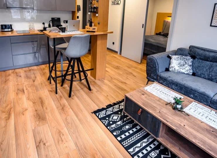 Luksusowy apartament deluxe jest stylowo urządzony