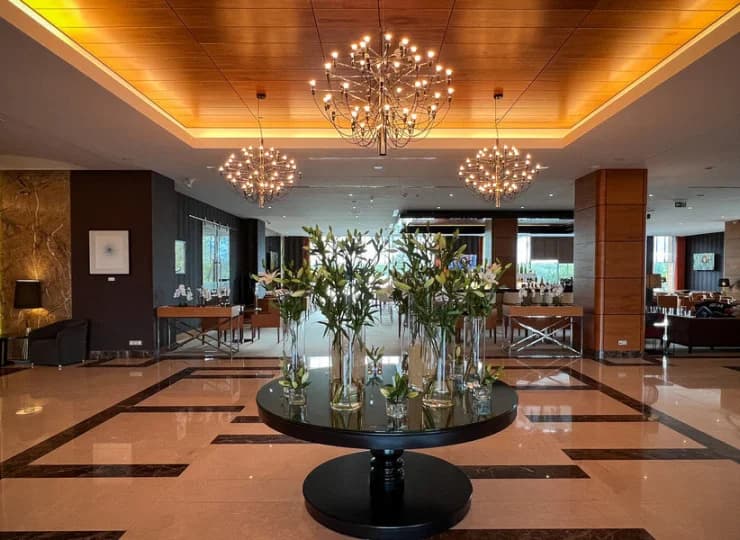 Wnętrza hotelu są designerskie