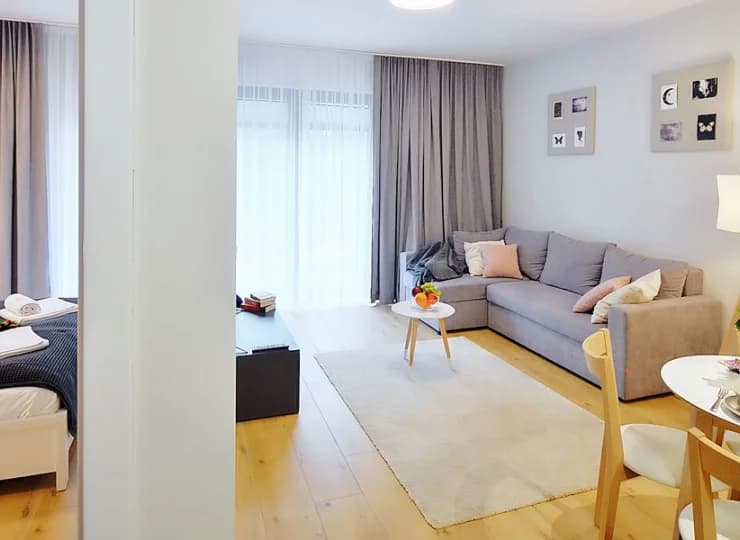 Dwupokojowe apartamenty są dedykowane 4 osobom
