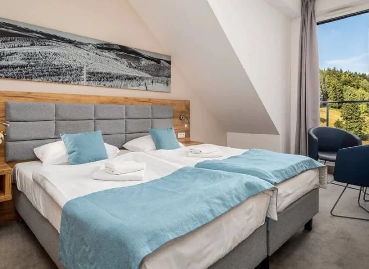 Osobna sypialnia w Apartamencie Premium w budynku głównym