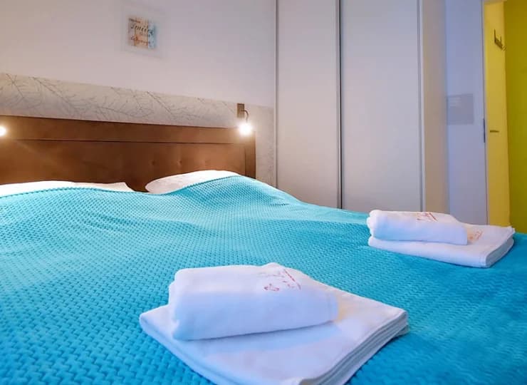 Odrębna sypialnia pozwala na komfortowy pobyt