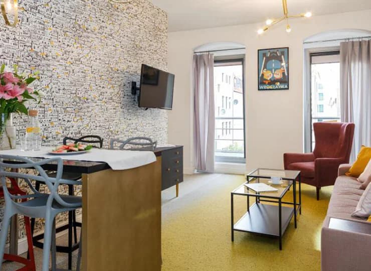 Pokój dzienny w Apartamencie 4-os. comfort suite 5