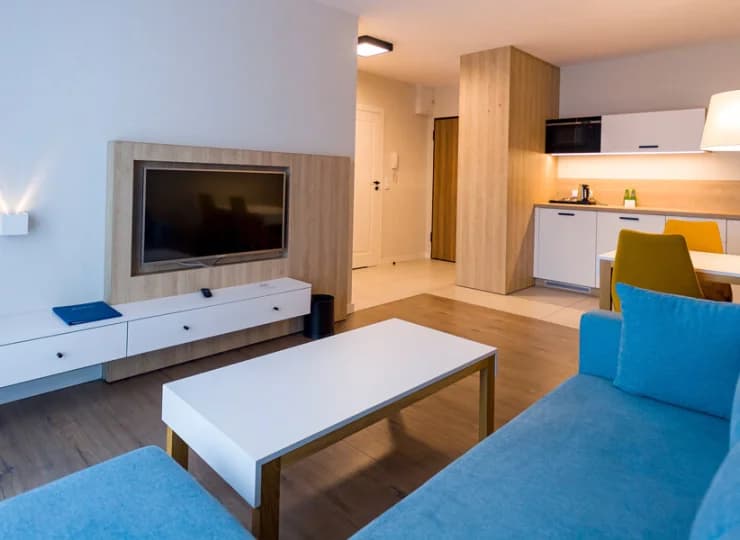 W Aqua Resort możecie zamieszkać także w przestronnym 2-pokojowym apartamencie