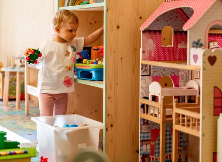 Przygotowano dwie spokojne sale zabaw dla dzieci
