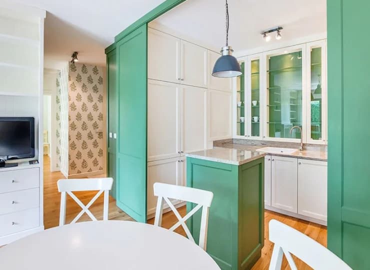 Wnętrze każdego apartamentu jest zaaranżowane w sposób unikatowy