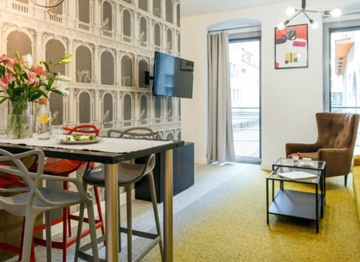 Pokój dzienny w Apartamencie 4-os. comfort suite 6