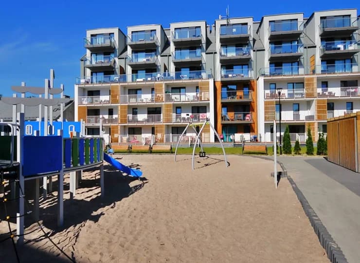 To kompleks apartamentów przyjazny rodzinom z dziećmi w Kołobrzegu