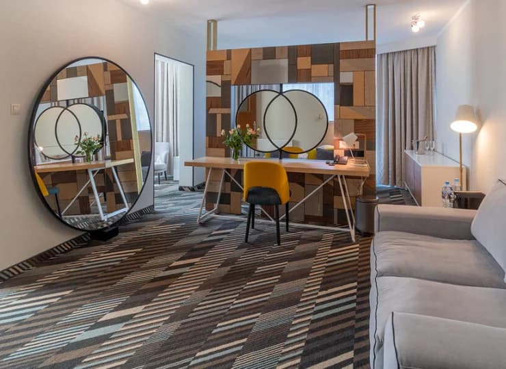 Apartament queen ma wygodną część dzienną