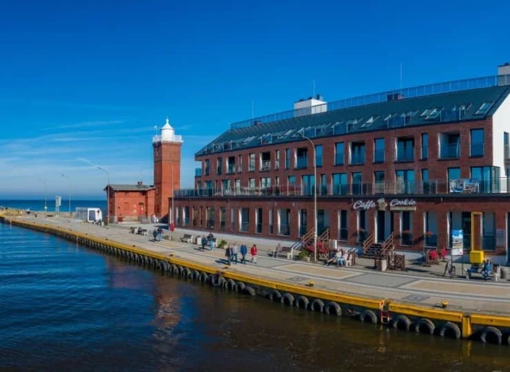 Apartamenty Kropla Bałtyku zlokalizowane są w Darłówku