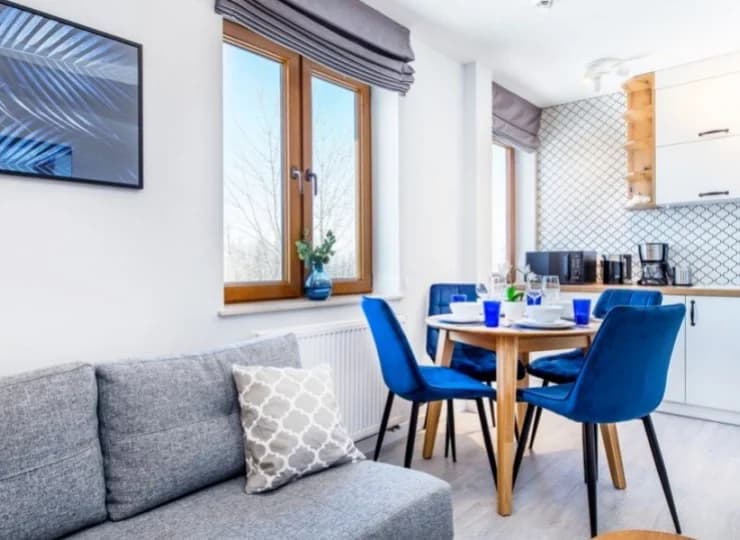 4-os. apartament Modry jest położony na 2. piętrze