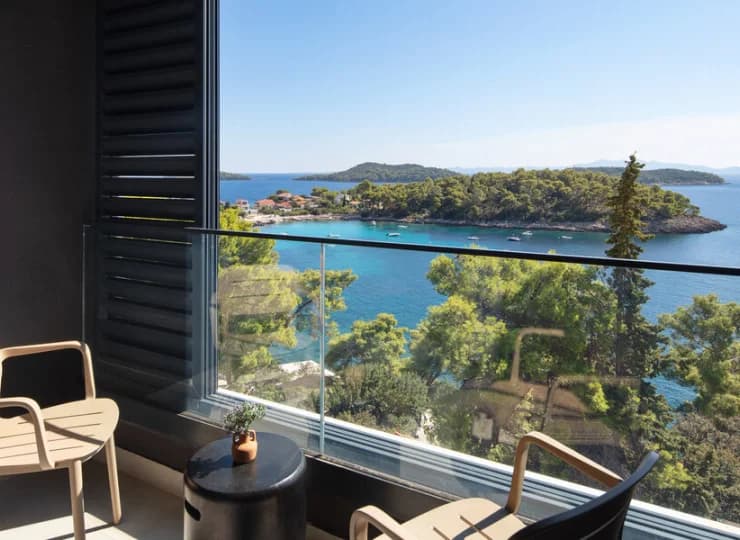 Widok z pokoju Superior suite with sea view