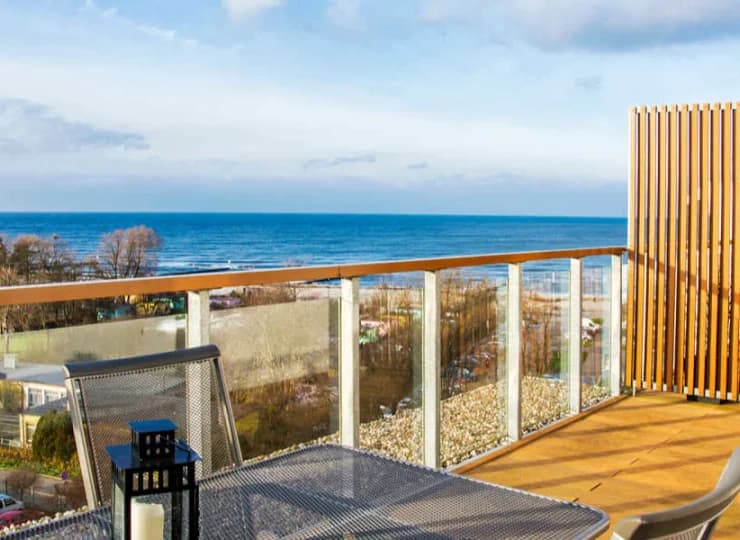 Każdy apartament dysponuje wyjściem na balkon