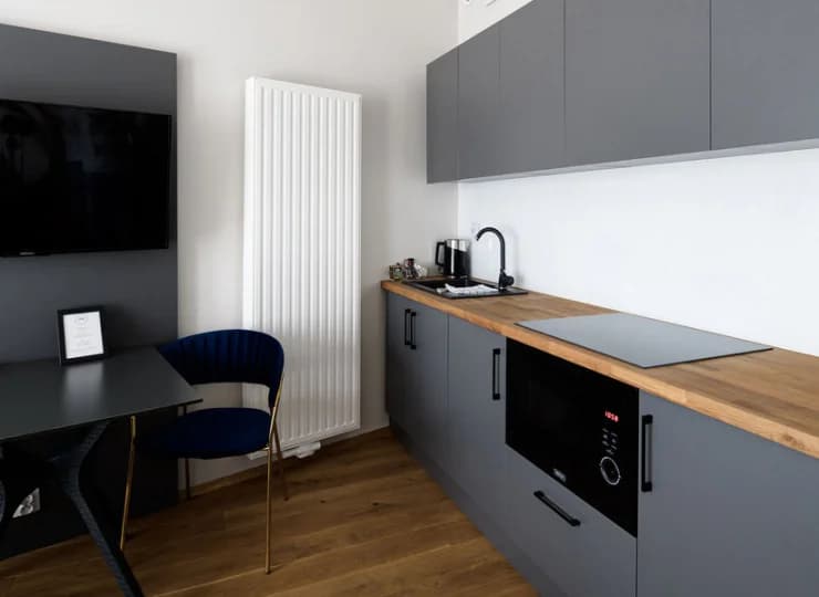 Każdy apartament ma aneks kuchenny