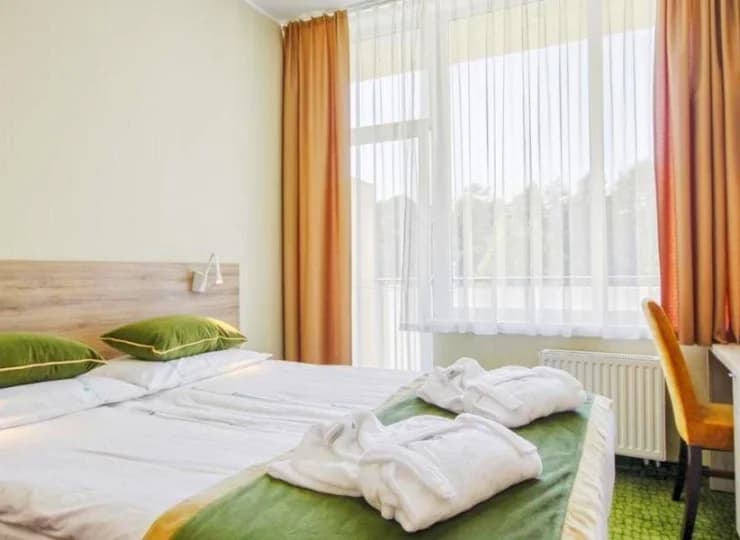 Pokoje są komfortowe i przestronne