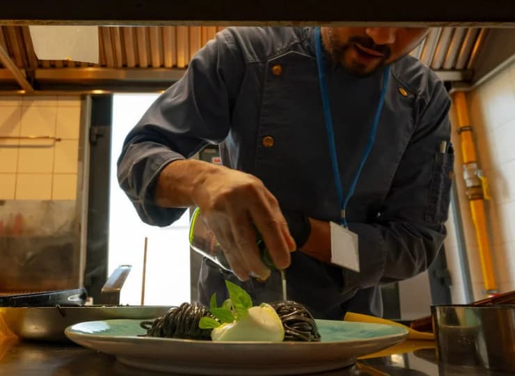 W Tawernie odbywa się live cooking