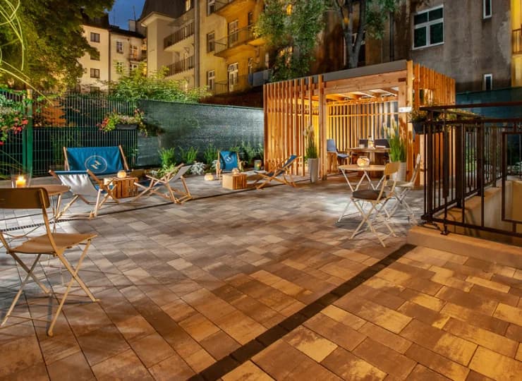Do rezydencji przynależy nastrojowe patio
