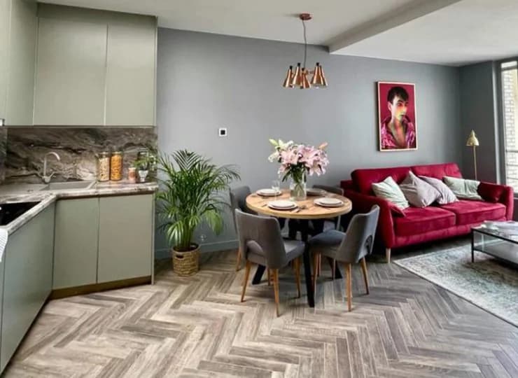 Pokój dzienny w Apartamencie 4-os. deluxe suite