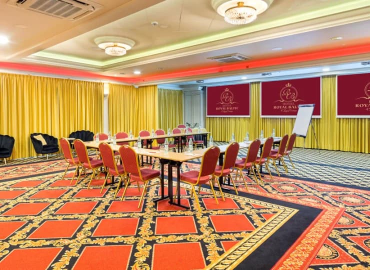 Sala konferencyjna umożliwia różnorodny schemat zagospodarowania przestrzeni