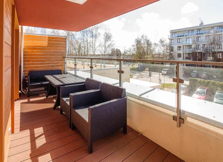 Każdy apartament posiada własny balkon