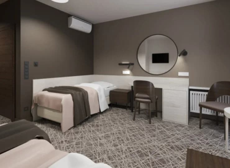 W hotelu przygotowano nowoczesne pokoje typu komfort