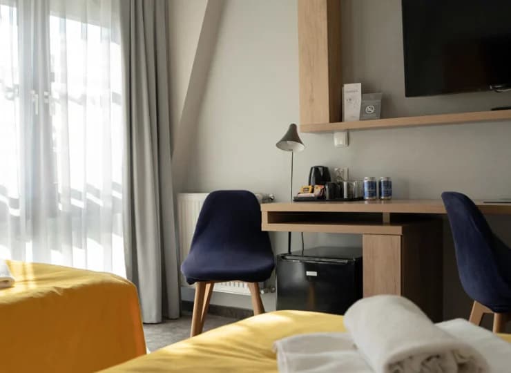 Wnętrza są urządzone w nowoczesnym stylu