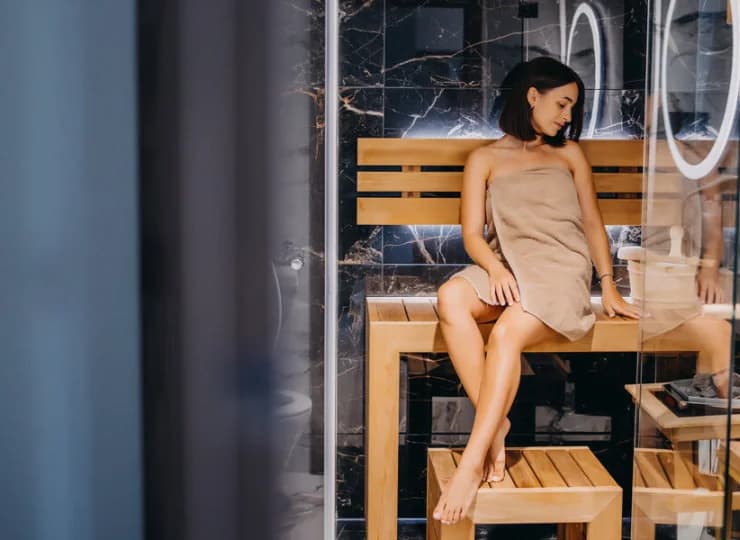 Prywatna sauna to znakomite miejsce na odpoczynek po aktywnym dniu w górach