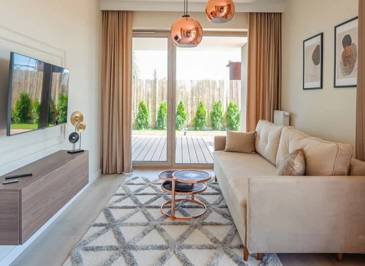 Apartamenty na parterze dysponują tarasami z wyjściem na ogródek