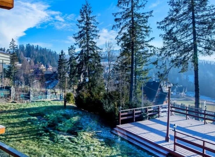 A także balkonu z widokiem na Tatry