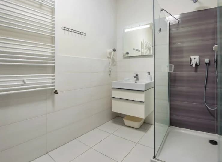 Każdy apartament dysponuje prywatną łazienką