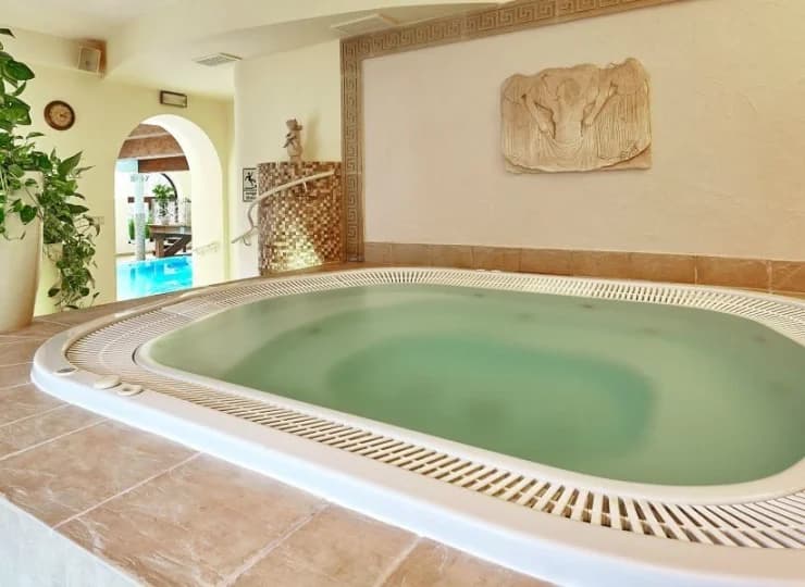 Znajduje się tutaj: basen, zespół saun, jacuzzi, prysznic wrażeń, studio cardio