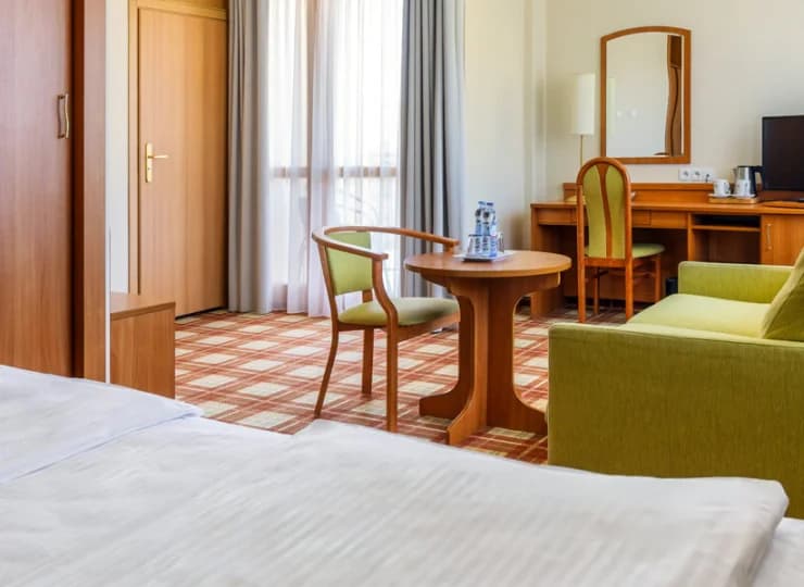 W wybranych pokojach jest balkon