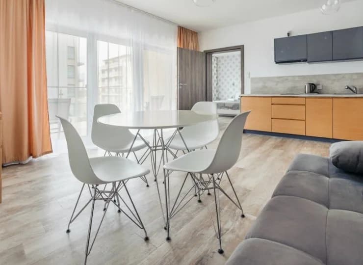 Do dyspozycji są apartamenty 2-pokojowe dla maksymalnie 4 osób