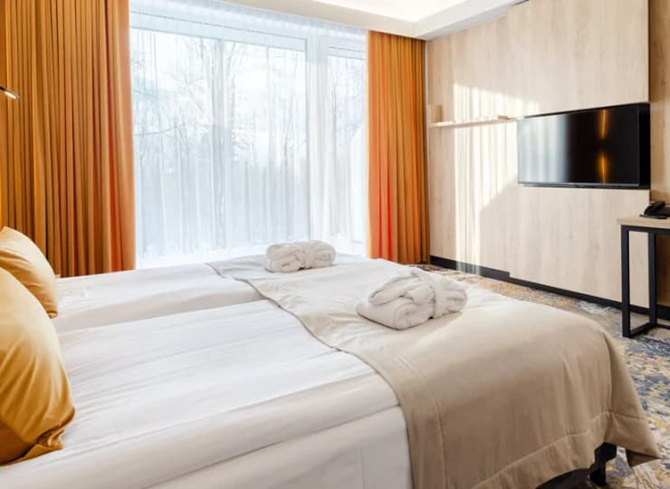 Piękna sypialnia Apartamentu Prime Amber