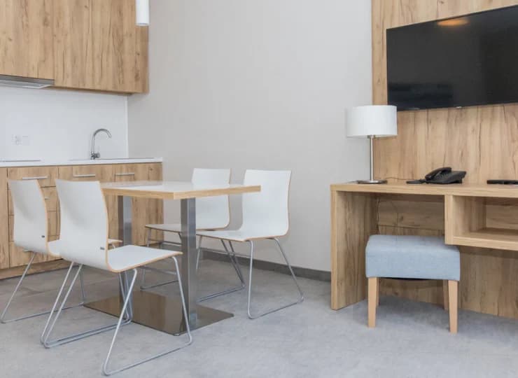 W każdym apartamencie jest TV oraz dostęp do Wi-Fi