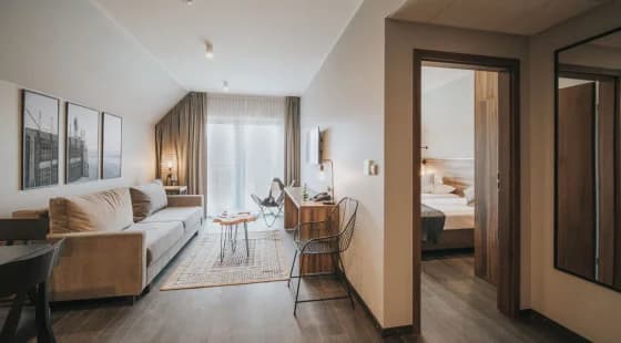 Apartament z oddzielną sypialnią
