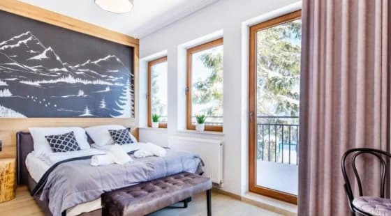 Apartament Bystry z dużym balkonem
