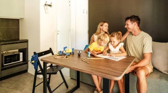 Deluxe family camping home 4+1