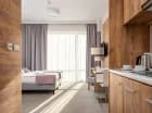 W każdym apartamencie jest aneks kuchenny