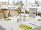 Nowoczesna stylistyka sali restauracyjnej zaspokoi gusta wszystkich gości