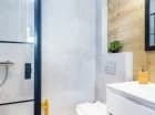 Apartament Bystry posiada prywatną łazienkę z prysznicem i suszarką do włosów