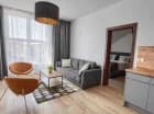 A także w przestronnych apartamentach z częścią wypoczynkową