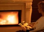 W hotelu mieści się nastrojowy kominek