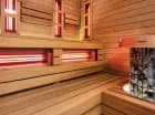 W strefie wellness znajduje się nowoczesna sauna
