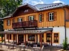 Hotel mieści się w najstarszym domu osady Rejvíz