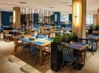Restauracja jest przestronna i nowocześnie urządzona
